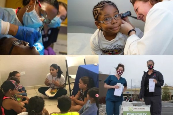 Photo collage of children
